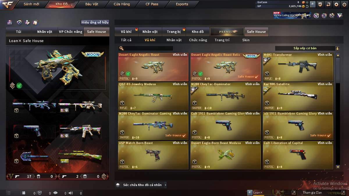 shop acc cf uy tin gia re